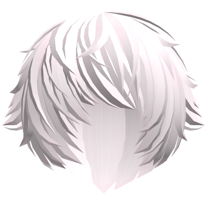 messy light pink vampire emo anime hair w tufts