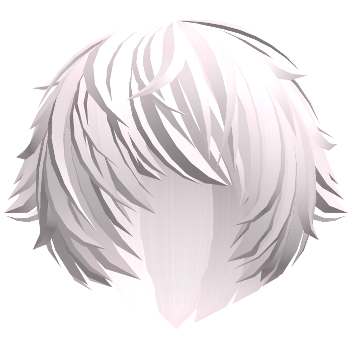 messy light pink vampire emo anime hair w tufts