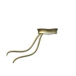 Gold Anime Scarf in the Wind