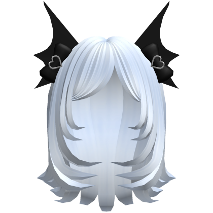 cute layered bat hair in blue
