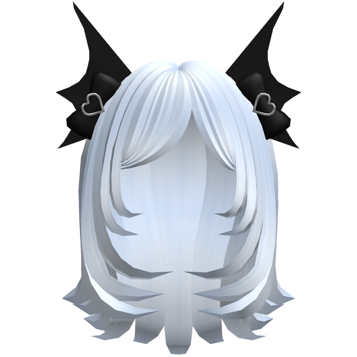 cute layered bat hair in blue
