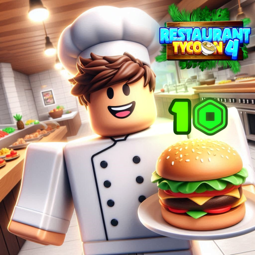 🍔Restaurant Tycoon 4 [🤑3X🤑] official Roblox game thumbnail