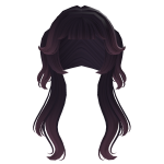 Dark Purple Fairy Pigtails Hair