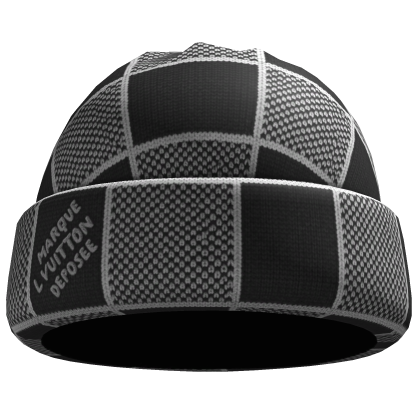 Black LV Heritage Beanie