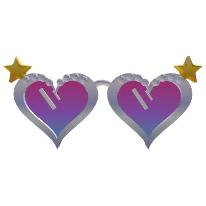 Y2K Heart Shades ⭐ Pink Chrome