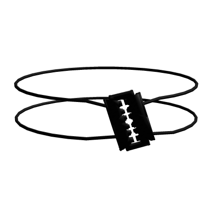 (っ҂ཀ•)っ black razor blade eyepatch 