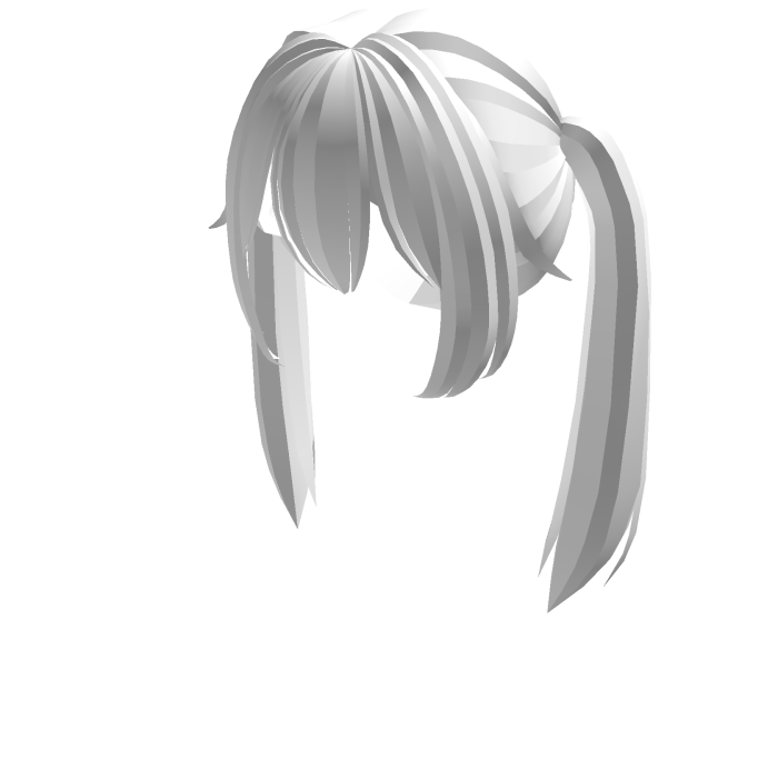 [EMISSIVE] Glowing High Twin Tails White
