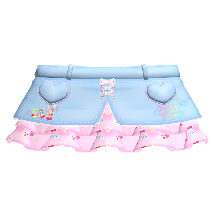 🌈☘️ mezzo piano light denim skirt