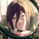 Lay on Makima & Reze's Lap