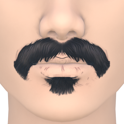 Macho Mustache Lips Roblox catalog item