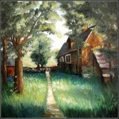 Little Cottage Painting Roblox decal