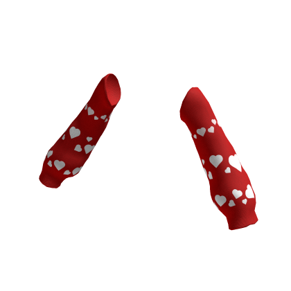 White Hearts & Red Arm Warmers