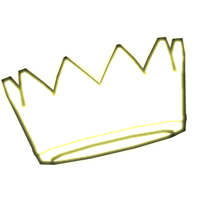 Glowing Cartoony Crown (EMISSIVE) Roblox item