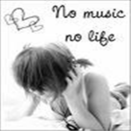 no music no life Roblox decal