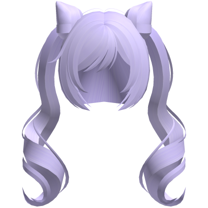 keqing cat buns w curly ponytails purple Roblox item