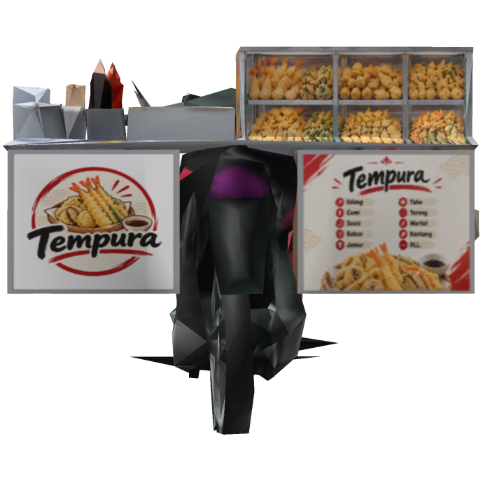 Motor Penjual Tempura Keliling