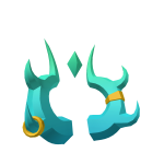 teal antlers