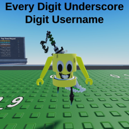 Every Digit Underscore Digit Username