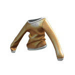 Oversized Off the shoulder Sweater - Gold