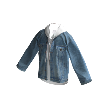 Denim Jacket and White Hoodie outfit Roblox
