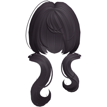 ♡: cutesy doll swirly pigtails in dark purple Roblox item