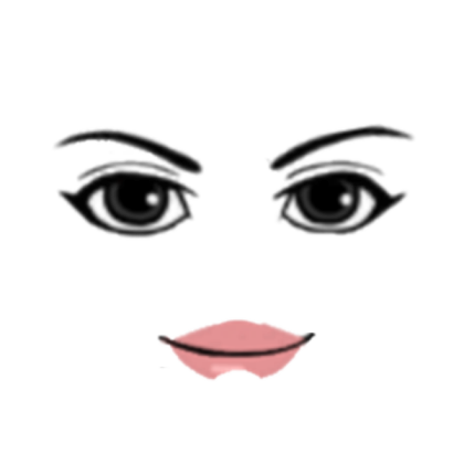 funny girl face Roblox decal