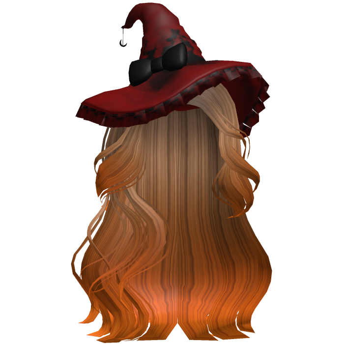 Halloween Side Swept Witch Hair (Blonde & Orange)