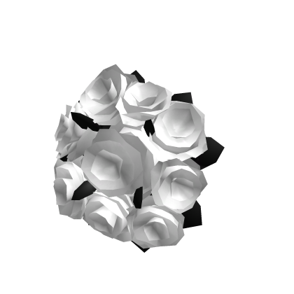 (Right) Holdable White Sinister Flower Bouquet