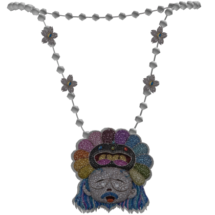Silver Beaded Goregous Diamond Pendant 1.0 Roblox item