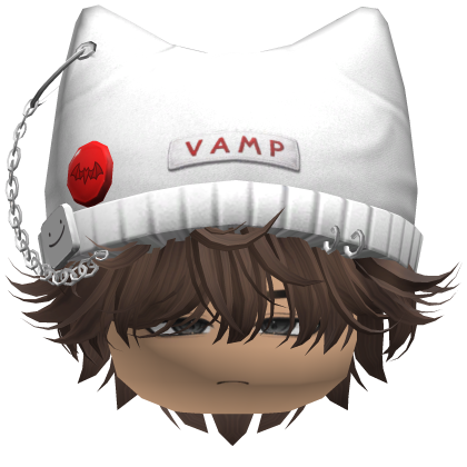Vamp Emo Messy Anime Boy w/ Beanie (Brown) Roblox item