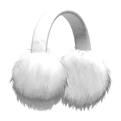 White Fluffy Earmuffs