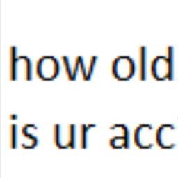 check how old your account is