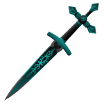 Aqua Engraved Ritual Sword