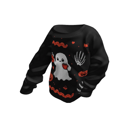 Ghost Halloween Asymmetric Off-Shoulder