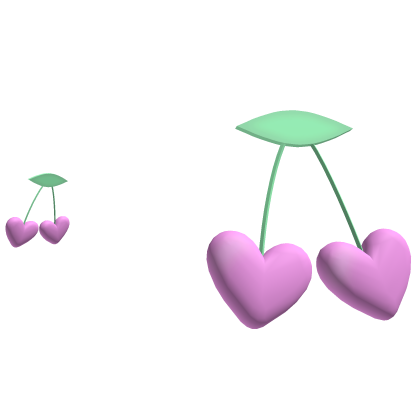 Pink Valentine Heart Hair Clips Roblox item