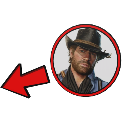 Arthur Morgan Pointing Meme Circle RDR