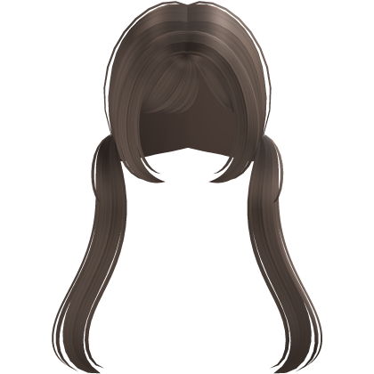 𑣲 cute milk tea brown pigtails  Roblox item