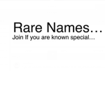 Rare Name Fever