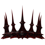 Evil Crimson Bone Crown of Death