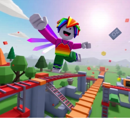 SUPER FUN EASY RAINBOW OBBY!🌈🌈🤑