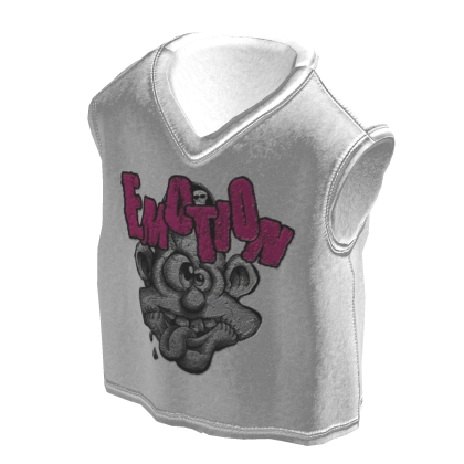 iBLOX - White Graffiti Sleeveless Vest