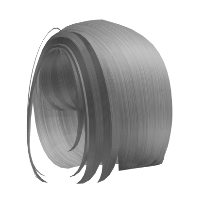 Silky White Bob Cut Roblox item