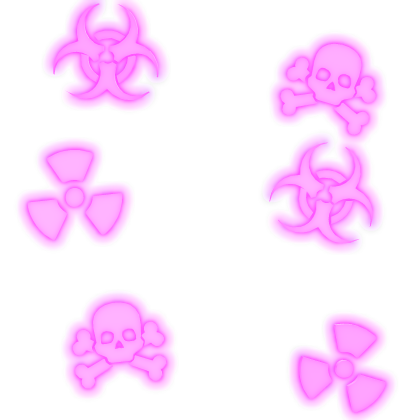 [Glowing] Pink toxic aura Roblox item