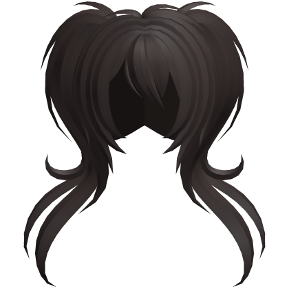 fluffy moe long swirly ponytails brown