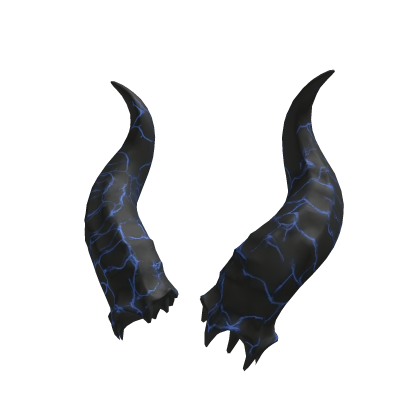 Blue Cracked Horns Roblox item