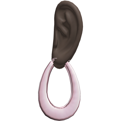 Pink 2000s Teardrop Earrings Ears
