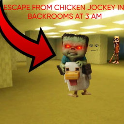 escape from chicken jockey in backrooms at 3 am