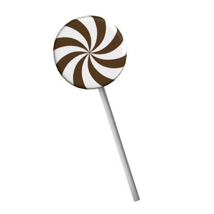 brown christmas candy lollipop