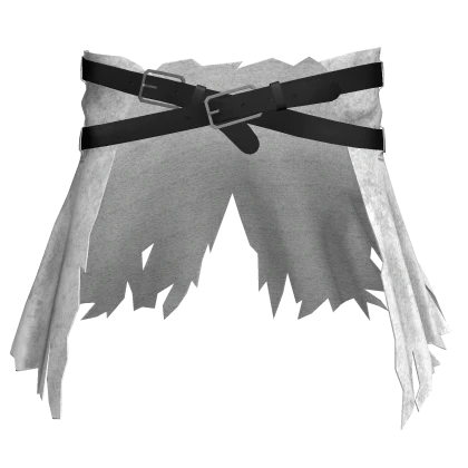 White Torn Waist Coat w/ Black Belts [1.0] | Roblox Item - Rolimon's