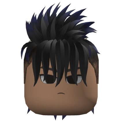 Spiky Mohawk Hair (Black/Navy)